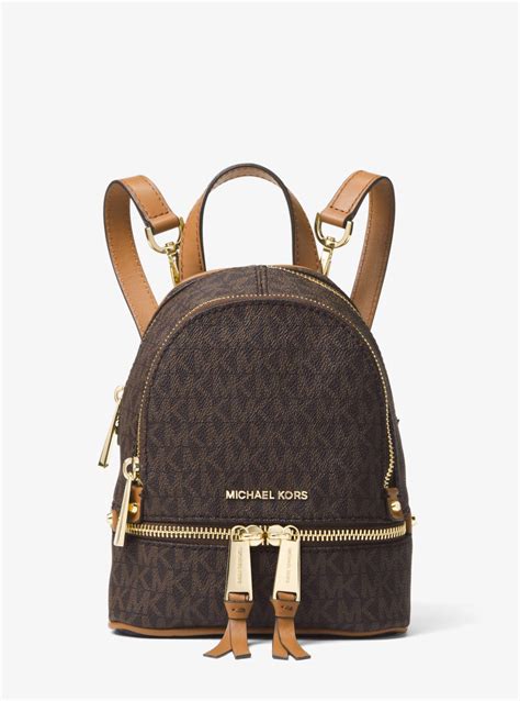 michael kors mini backpack brown|michael kors small black bag.